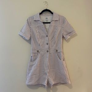 Urban Outfitters BDG Striped Denim Romper